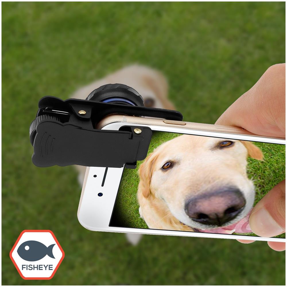 Kit Di Obiettivi Universale Per Smartphone, Grandangolo Fisheye Macro Cpl - Foto 2