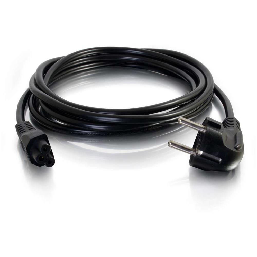 80606, CEE7/7 Schuko, C5 coupler, Maschio / maschio, 250V, 3A, 140g - Foto 1