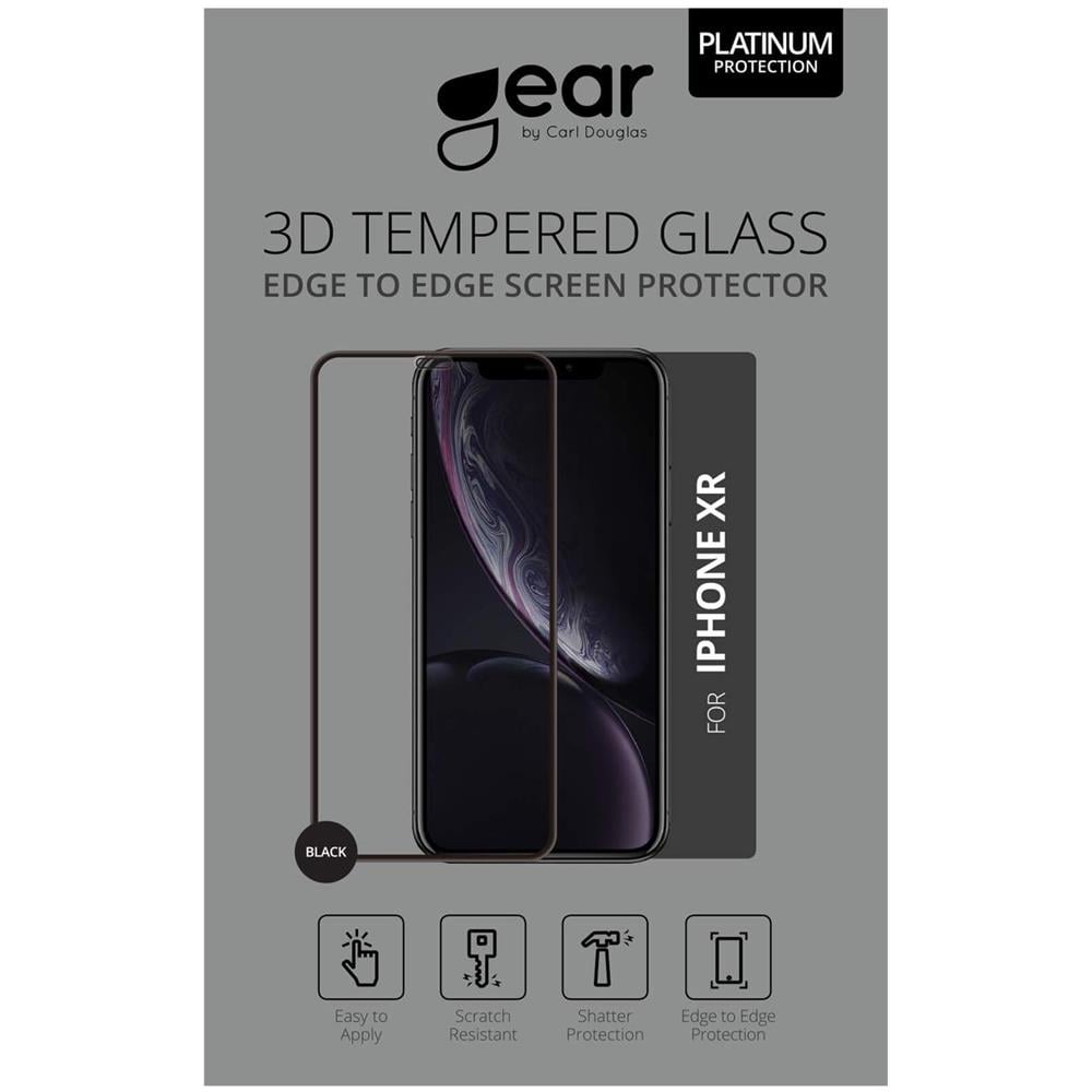 Cover Completa In Gomma 3d In Vetro Temperato Nera Per Iphone Xr / 11 Incl. Telaio Di Montaggio - Foto 2