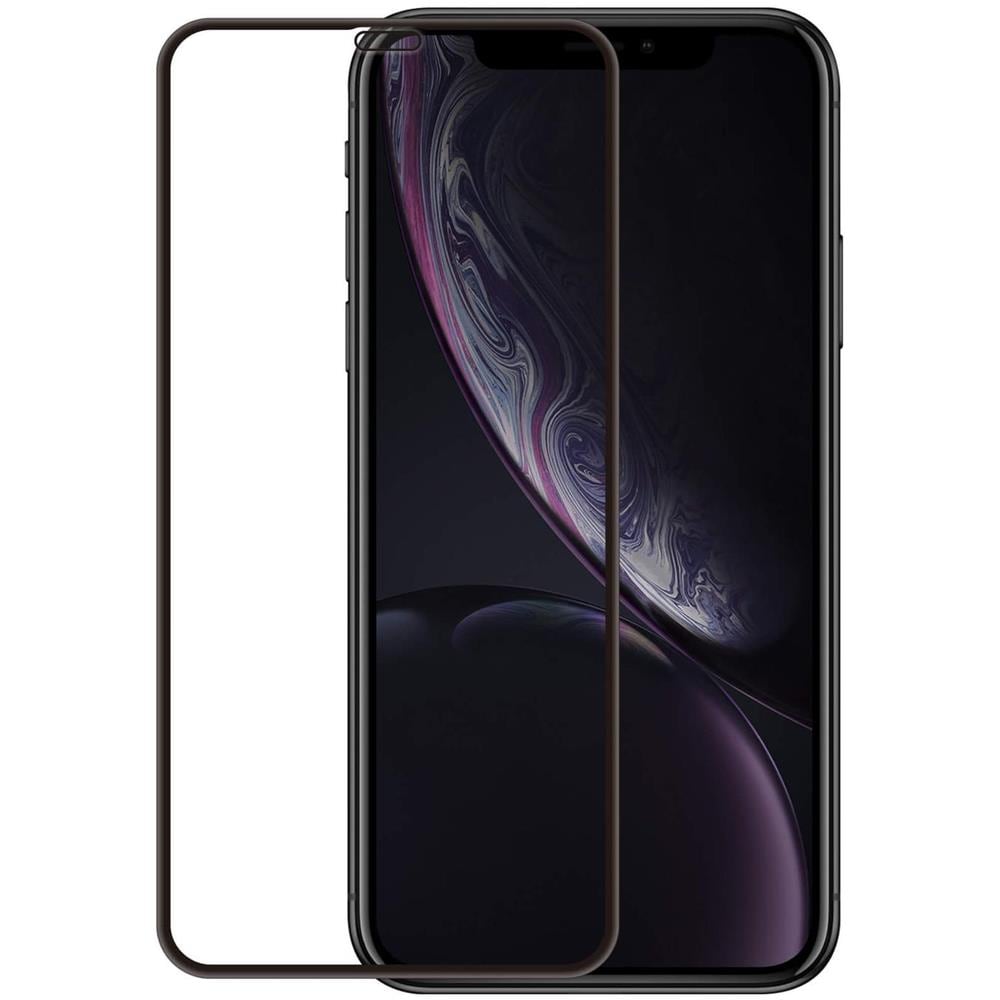 Cover Completa In Gomma 3d In Vetro Temperato Nera Per Iphone Xr / 11 Incl. Telaio Di Montaggio - Foto 1