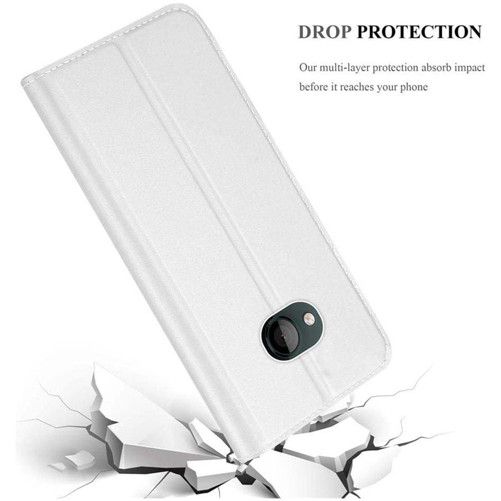 Custodia Compatibile Con Htc U Play In Classy Argento - Coperchio Protettiva Con Chiusura Magnetica, Funzione Stand E Tasca Per Le Carte - Foto 8