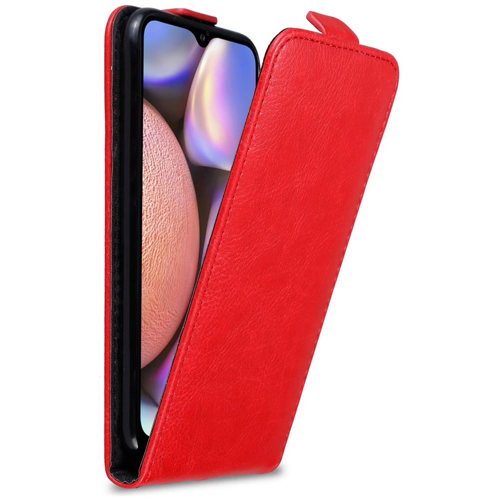 Custodia Compatibile Con Samsung Galaxy A10s In Rosso Mela - Coperchio Protettivo In Design Flip Con Chiusura Magnetica - Foto 1