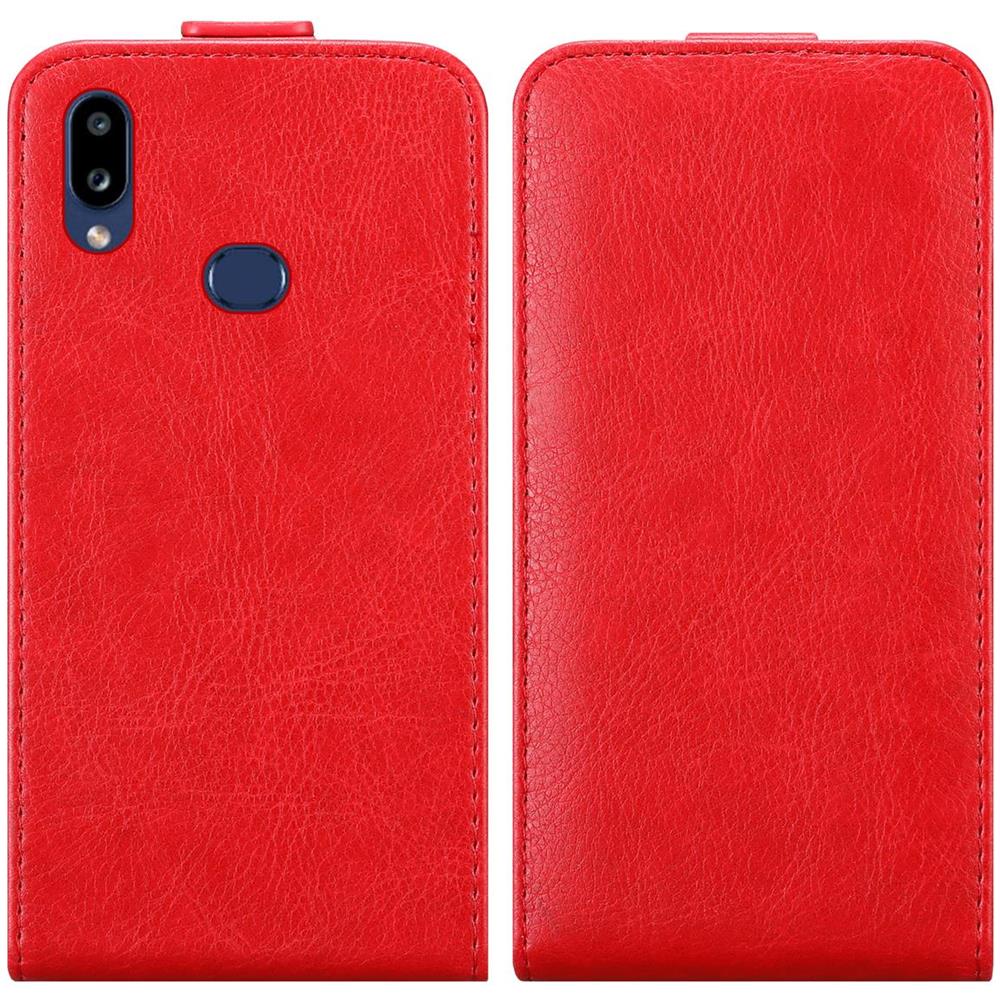Custodia Compatibile Con Samsung Galaxy A10s In Rosso Mela - Coperchio Protettivo In Design Flip Con Chiusura Magnetica - Foto 8