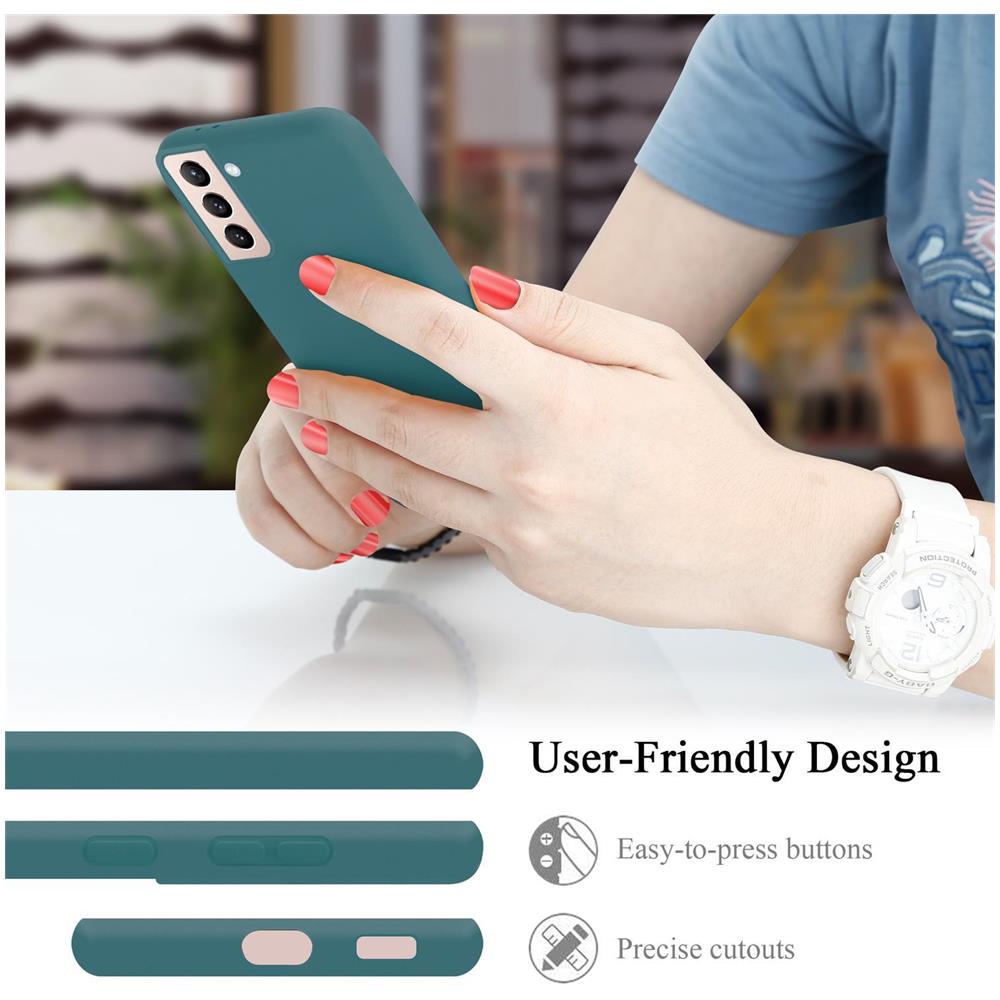 Custodia Compatibile Con Samsung Galaxy S21 Plus In Liquid Verde - Coperchio Protettivo In Silicone Tpu Flessibile - Foto 7