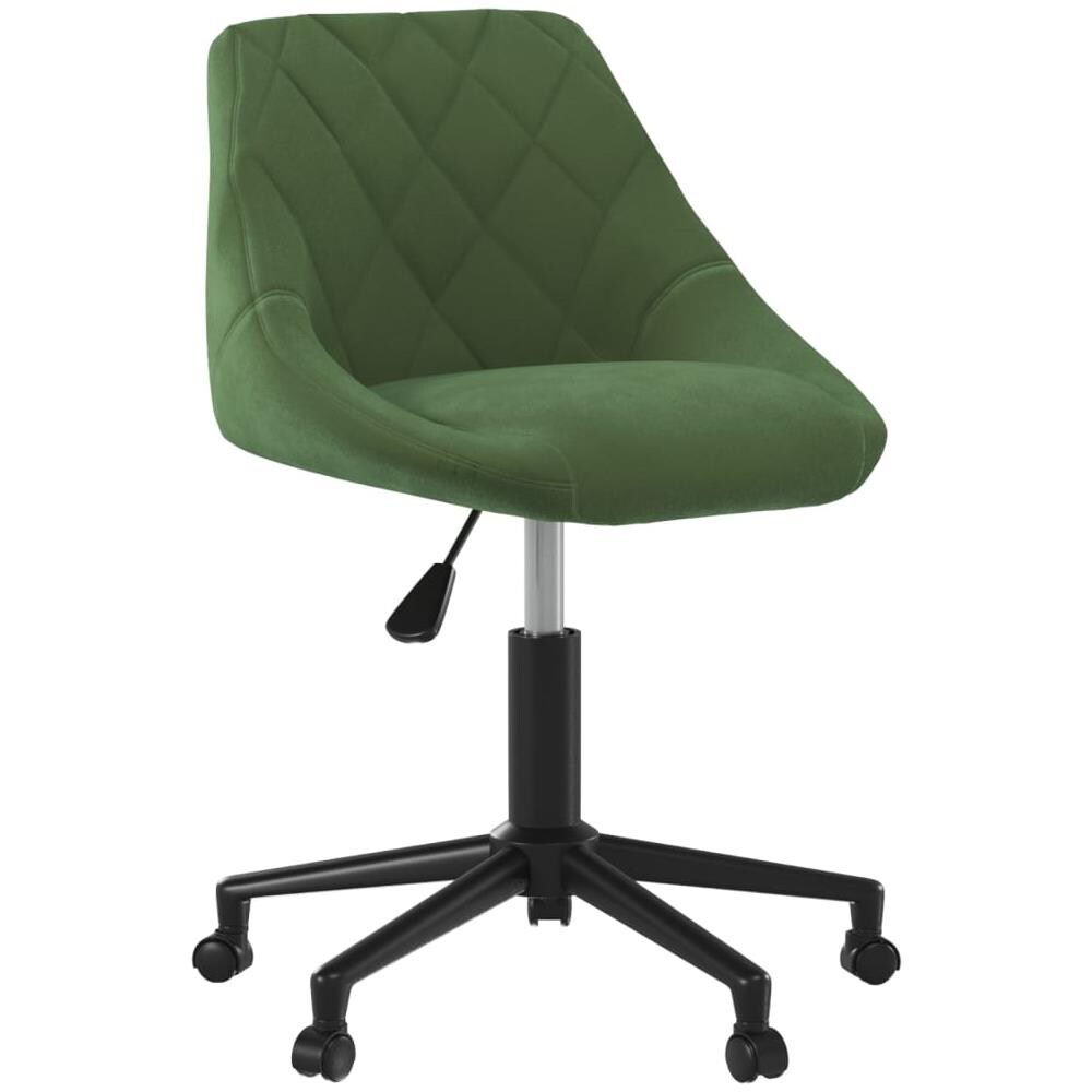 Sedia Da Ufficio Girevole Verde Scuro In Velluto - Foto 2