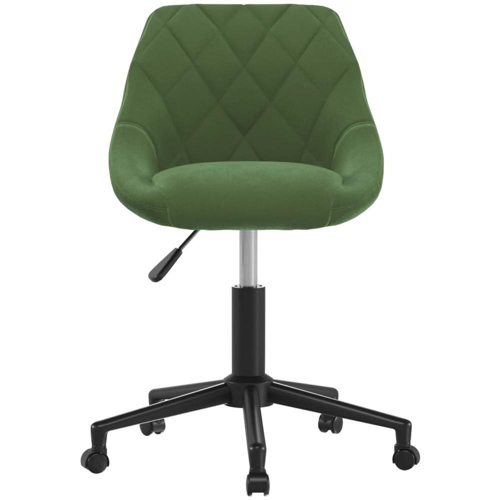 Sedia Da Ufficio Girevole Verde Scuro In Velluto - Foto 3
