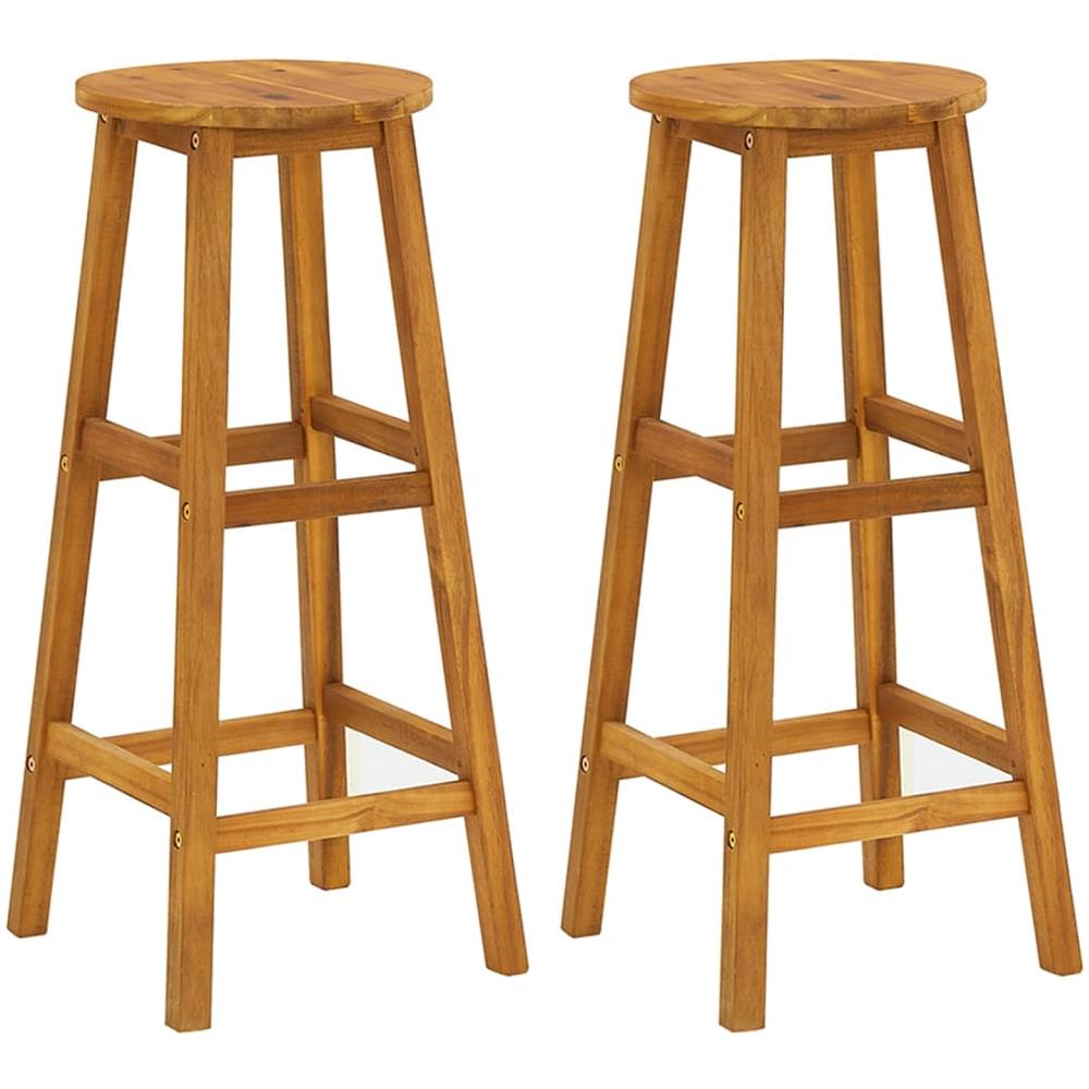 Set Da Bar Per Giardino 3 Pz In Legno Massello Di Acacia - Foto 7