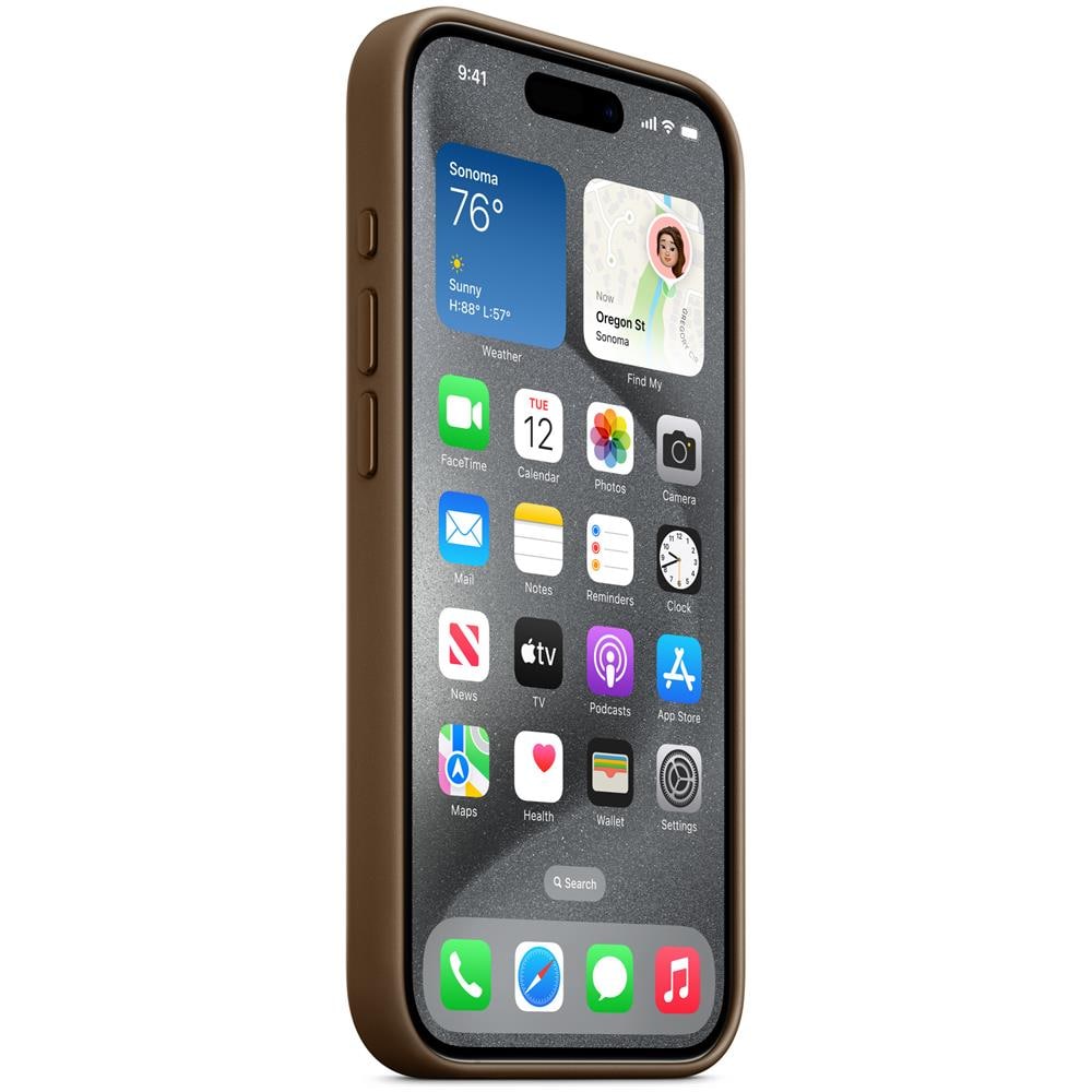 IPHONE 15 PRO FINEWOVEN CASE TAUPE - Foto 6