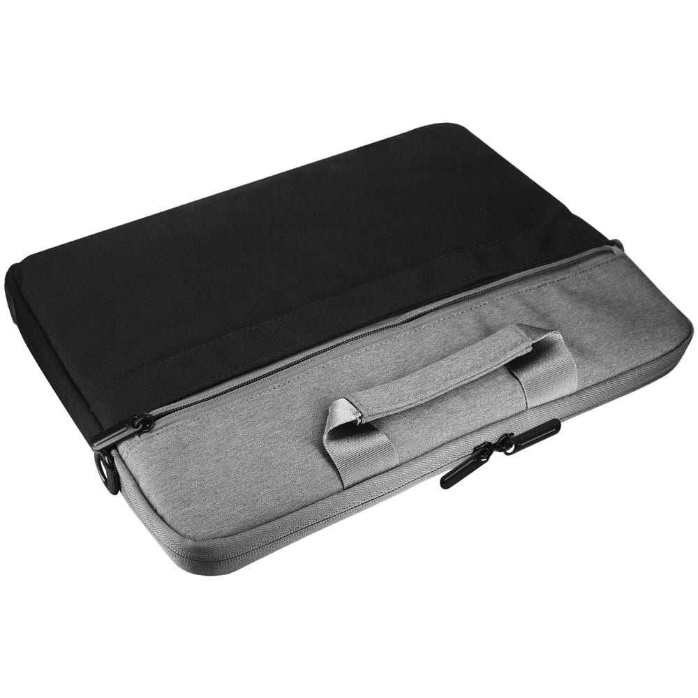 Borsa Per Computer Portatile 14 Pollici Impermeabile Tracolla Linq Nera Grigia - Foto 5
