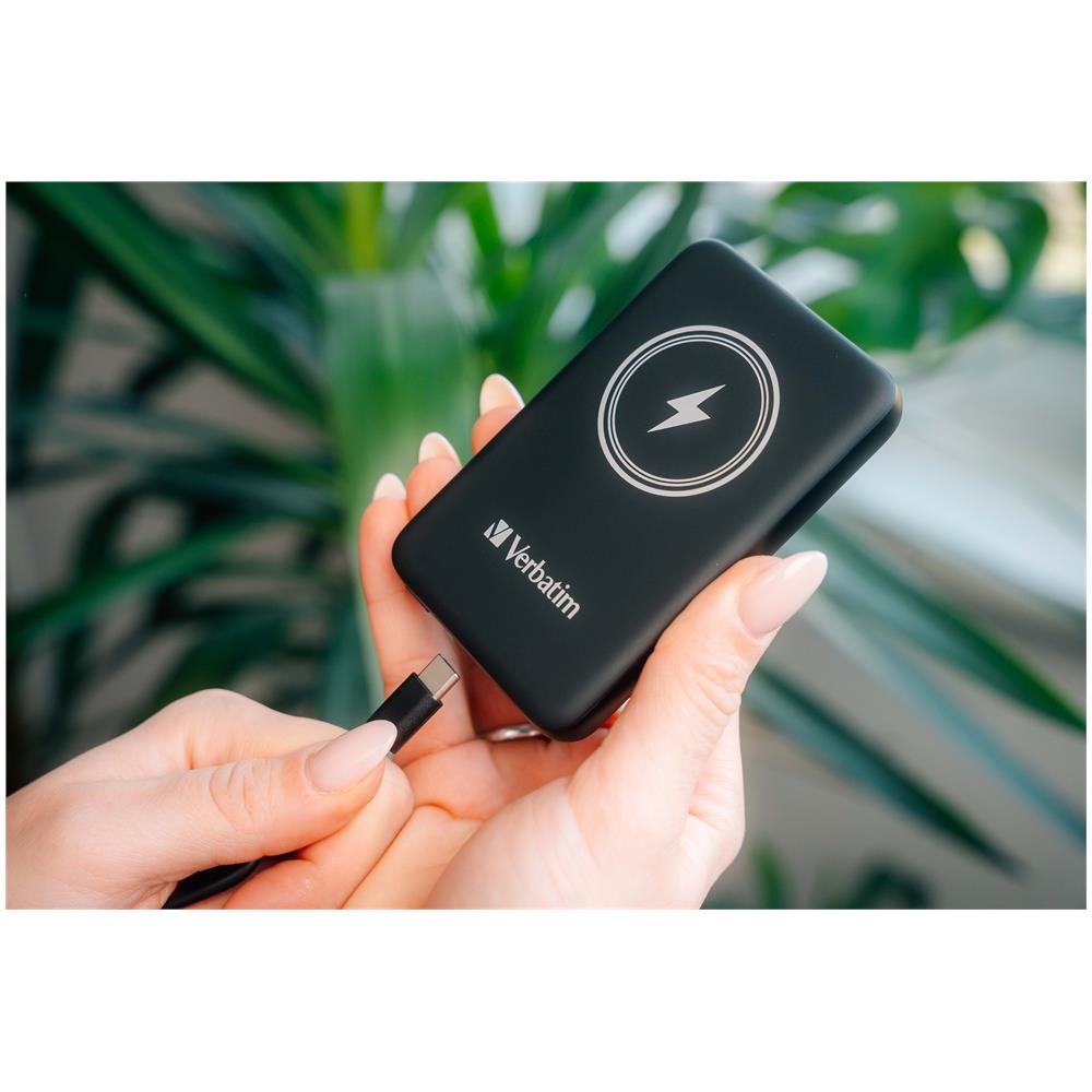 Charge 'n' Go Polimeri di litio (LiPo) 5000 mAh Carica wireless Nero - Foto 9