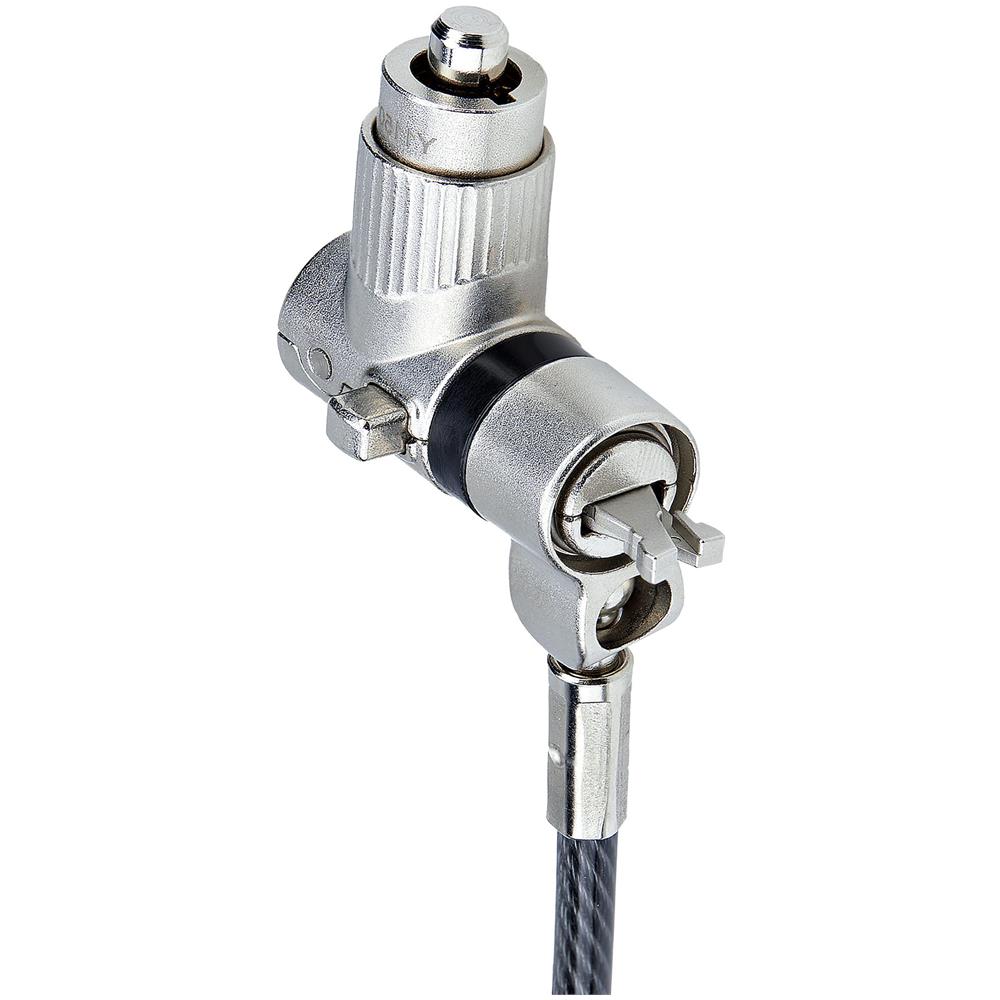 Cavo di Sicurezza Universale 3 in 1 per laptop da 2m, cavo antifurto resistente al taglio con chiave master, compatibile con Noble Wedge® /Nano /K-Slot - Foto 2