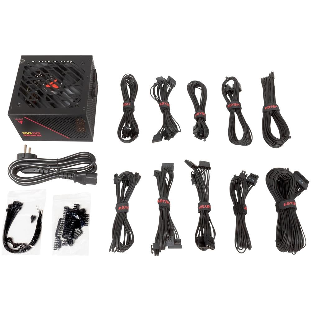 Alimentatore PC Morpheo GX5 80 PLUS Gold 1000W ATX Colore Nero /Rosso - Foto 7