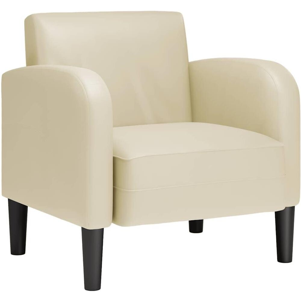 Divano Sedia con Braccioli Crema 54 cm in Similpelle - Foto 1