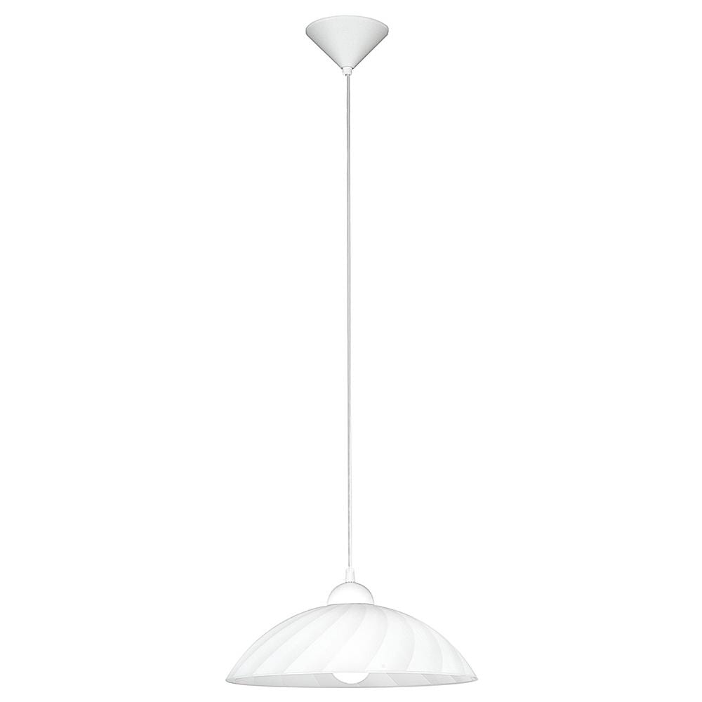 Sospensione 1lx100w Pendel Vetro Bianco - Foto 1