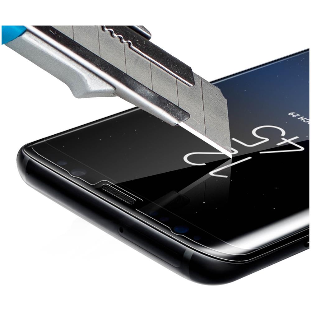 Pellicola Vetro Temperato Con Bordi Arrotondati Samsung Galaxy S8 - Trasparente - Foto 2