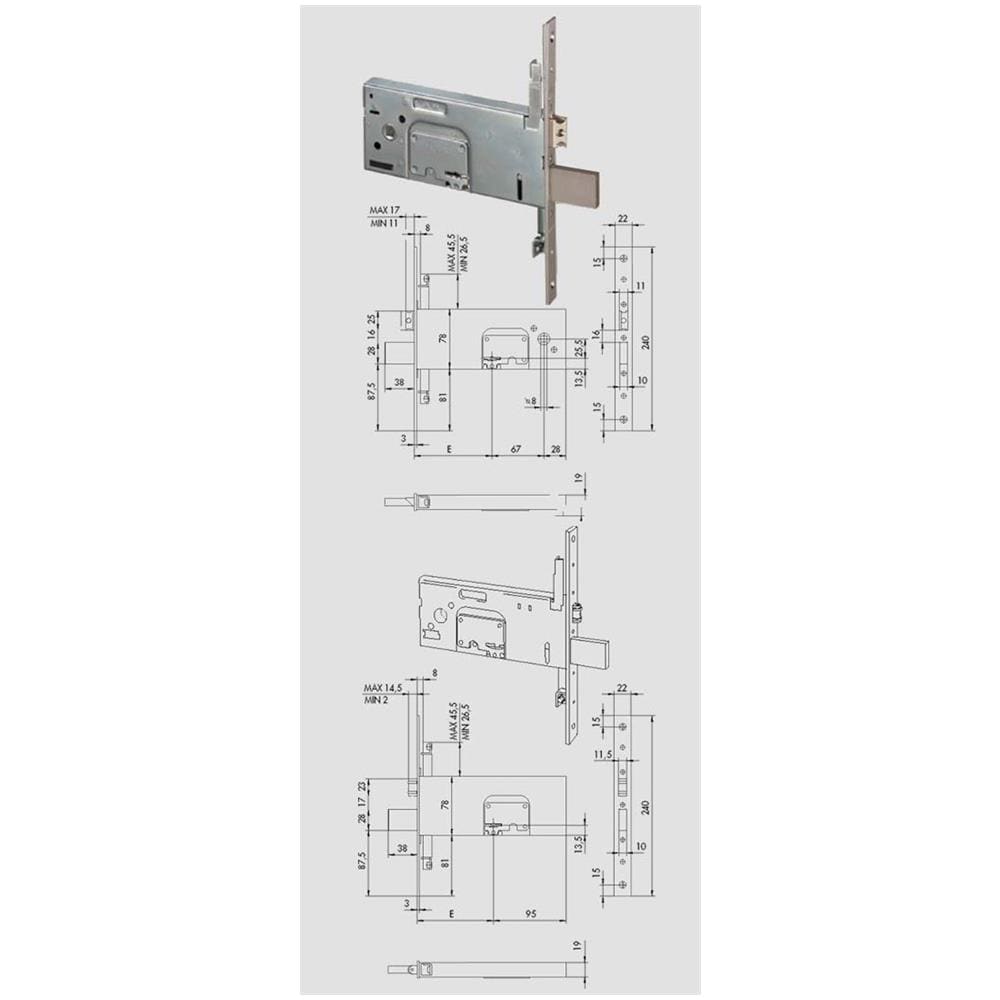 57357/90 Serratura Dop. map. inf - Foto 1