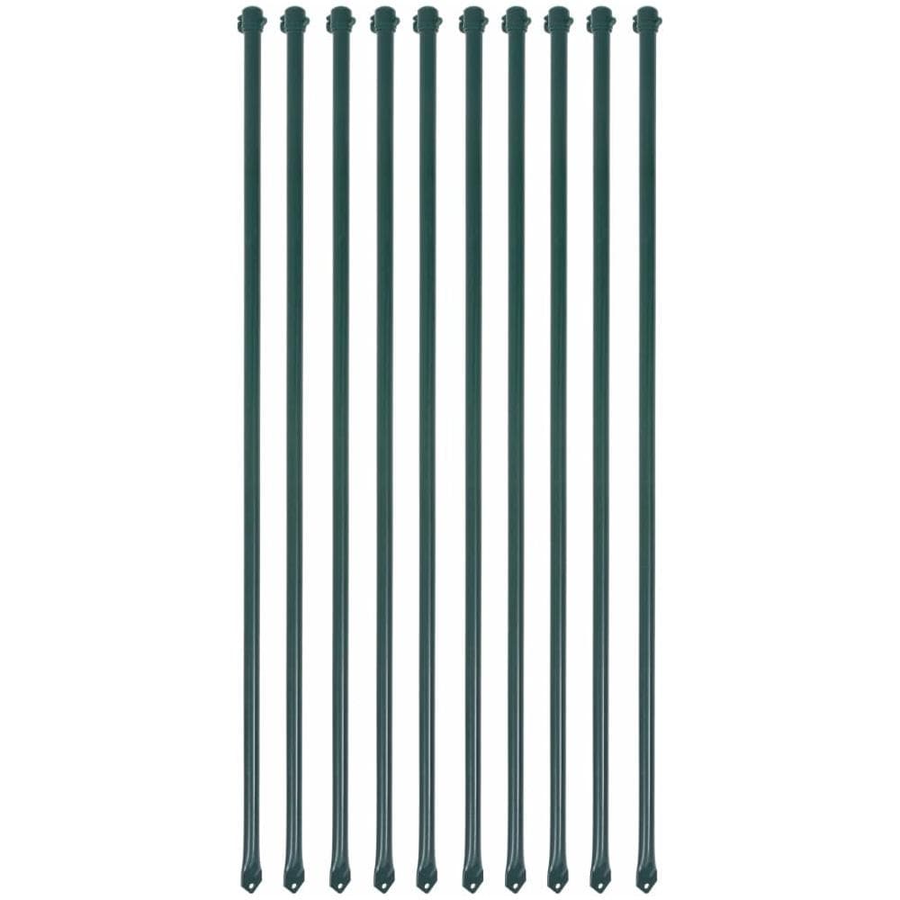 Pali Da Giardino 10 Pz In Metallo 1 M Verde - Foto 1