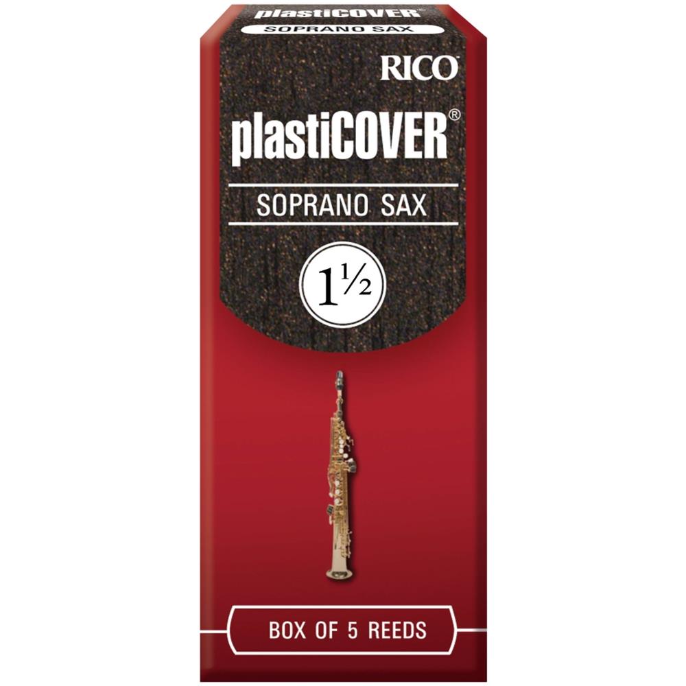 Confezione Da 5 Ance Rico Plasticover Per Sassofono Soprano, Durezza 3