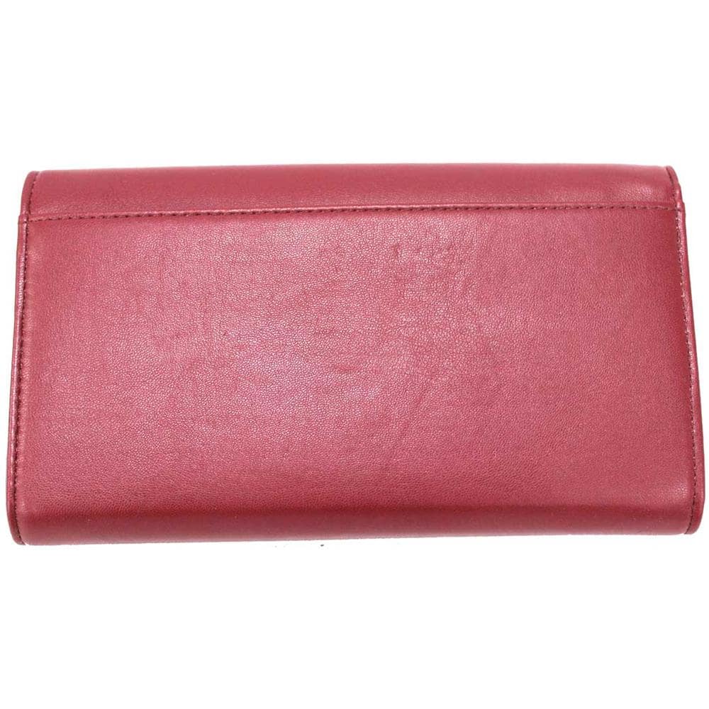 Mini Borsa Donna In Ecopelle Pochette Borsetta A Mano Con Tracollina Bordeaux - Foto 2