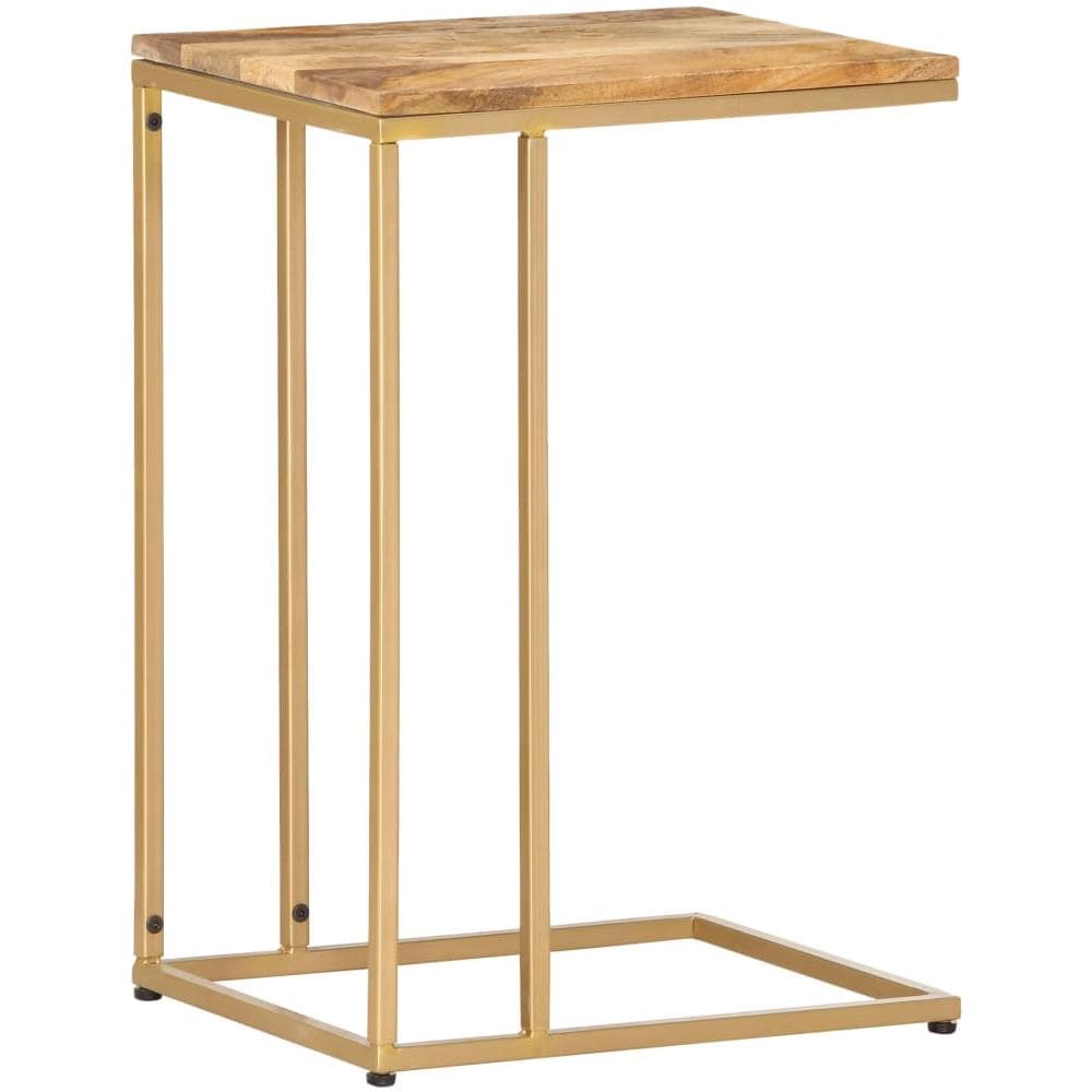 Tavolino di Servizio 35x45x65 cm in Legno Massello di Mango - Foto 1