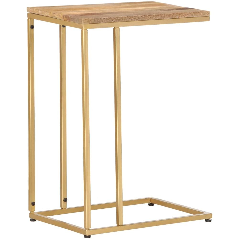 Tavolino di Servizio 35x45x65 cm in Legno Massello di Mango - Foto 8