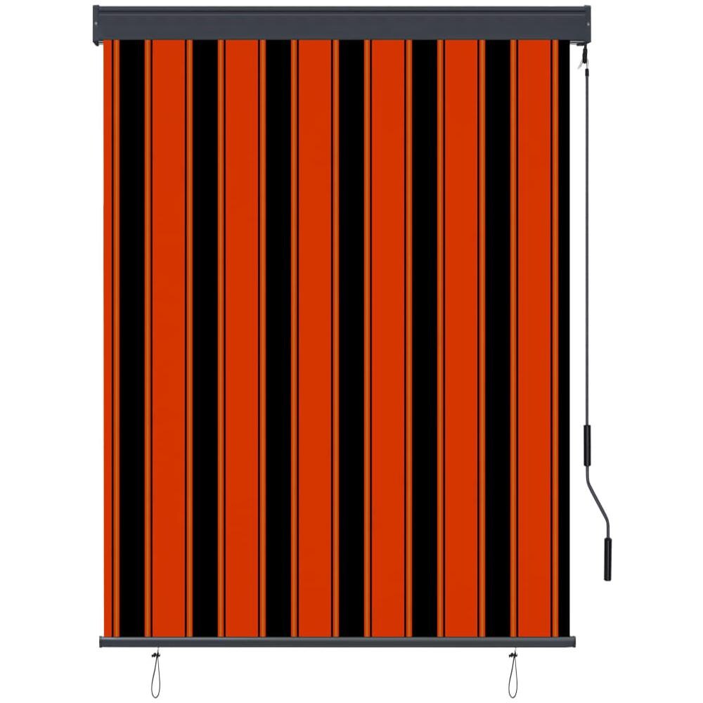 Tenda A Rullo Per Esterni 120x250 Cm Arancione E Marrone - Foto 2