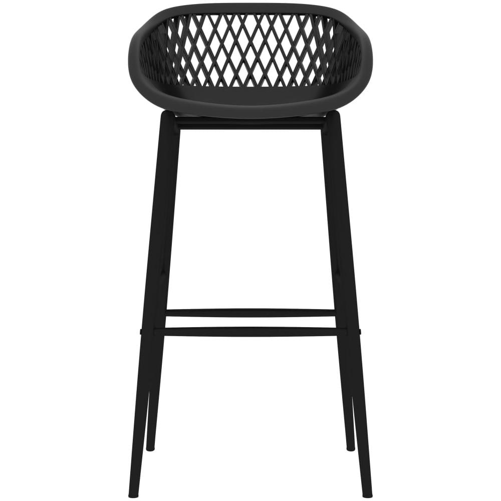 Sedie da Bar 4 pz Nere - Foto 2