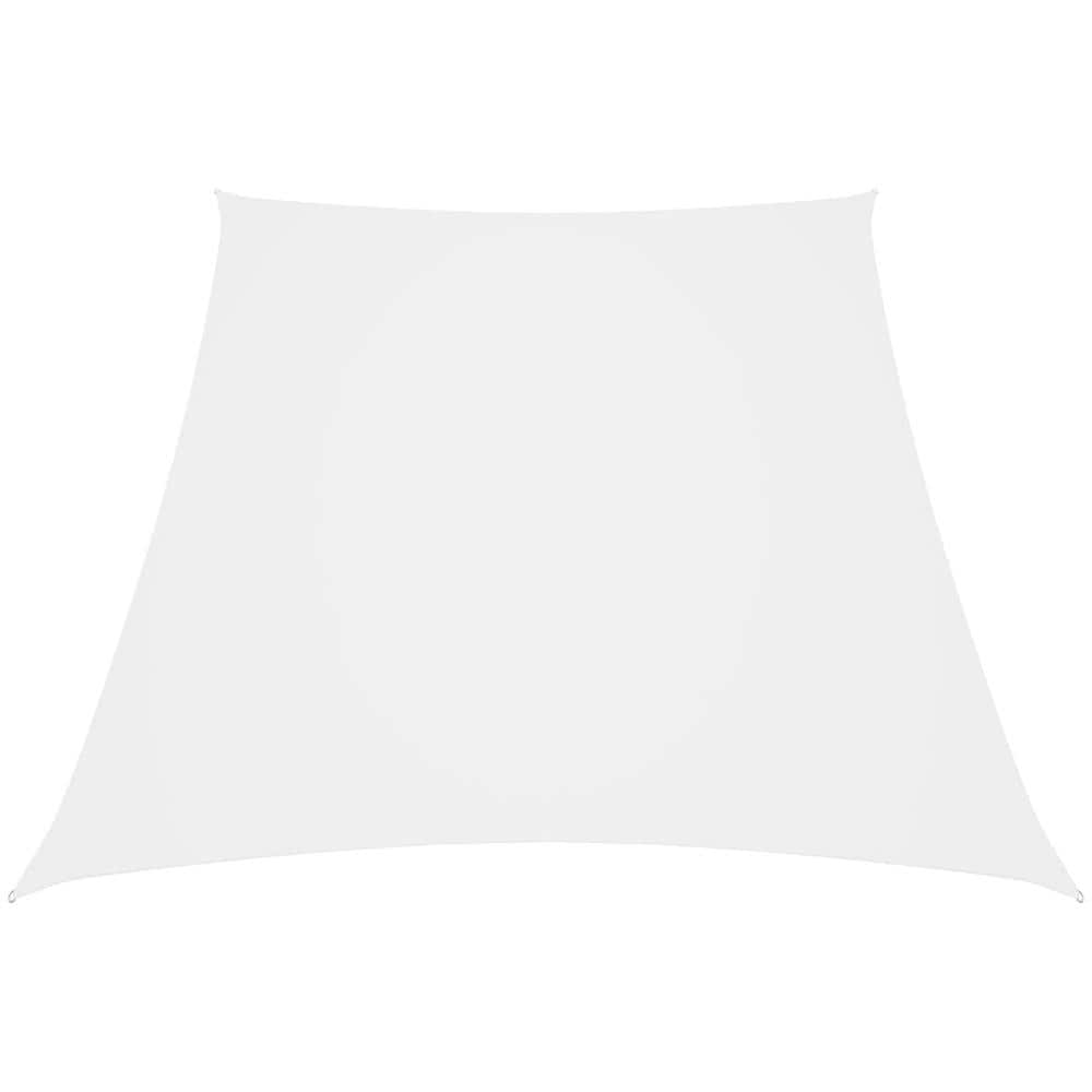 Parasole a Vela in Tela Oxford a Trapezio 3/5x4 m Bianco - Foto 1