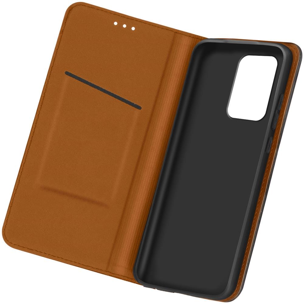 Custodia Samsung Galaxy A72 Portacarte Supporto Video Vera Pelle Nera - Foto 1