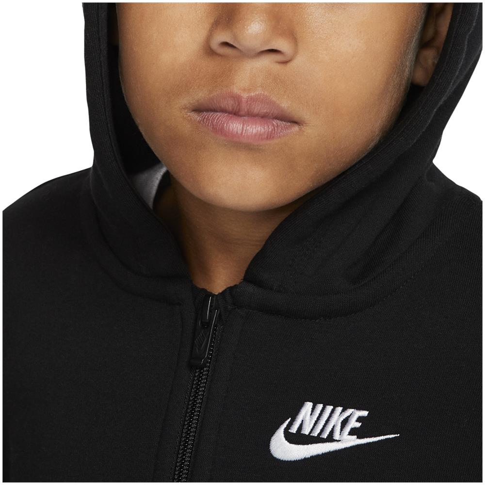 Felpa Da Ragazzo Con Cappuccio E Full Zip Club Nera Taglia L Codice Bv3699-010 - Foto 2