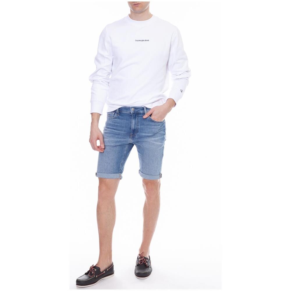 Short Uomo Slim In Denim Chiaro - Foto 2