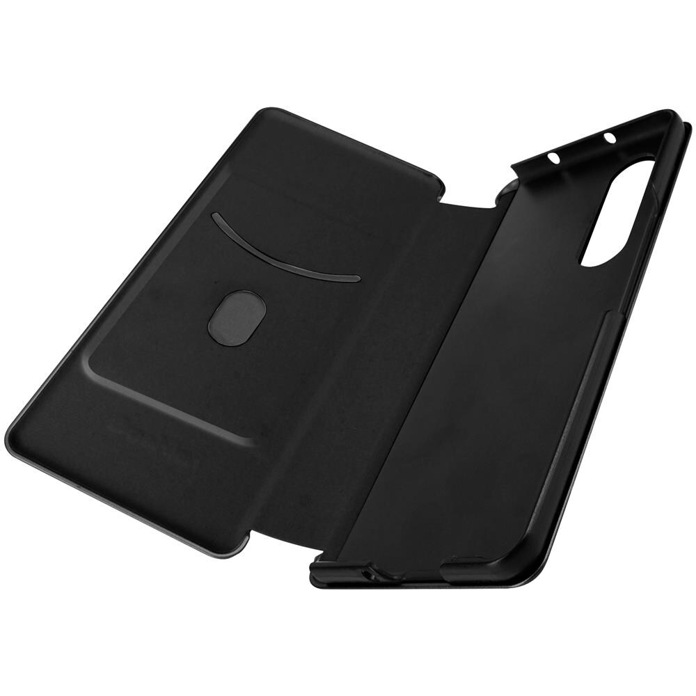 Custodia Samsung Galaxy Z Fold 3 Portacarte Cordoncino Effetto Carbonio Nera - Foto 1