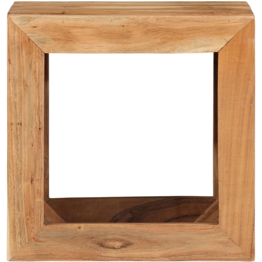 Sgabello 40 X 30 X 40 Cm Legno Massello Di Acacia - Foto 2
