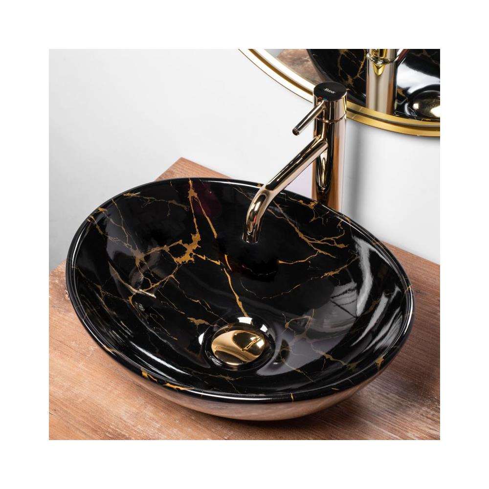 Lavabo Da Appoggio Sofia Black Marble - Foto 2