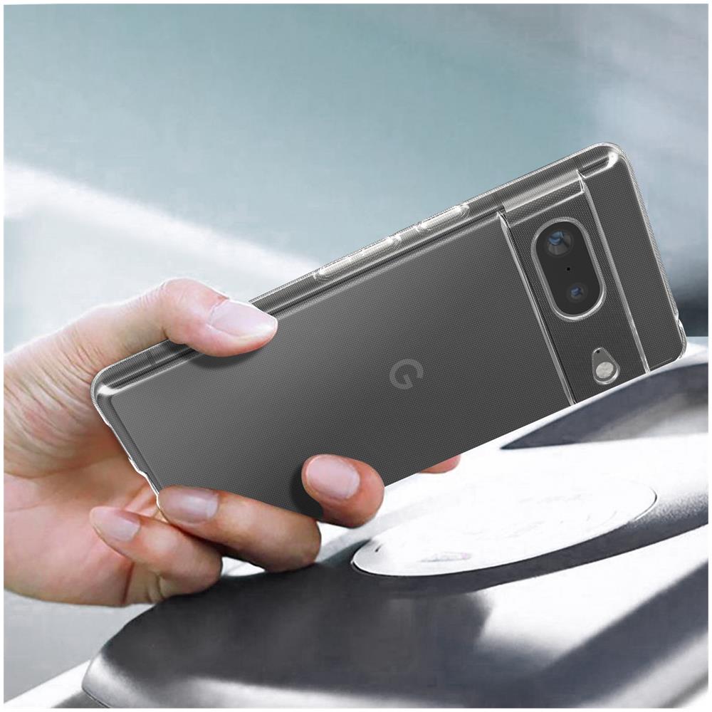 Cover Google Pixel 7 Silicone Flessibile Sottile Leggero Trasparente - Foto 2