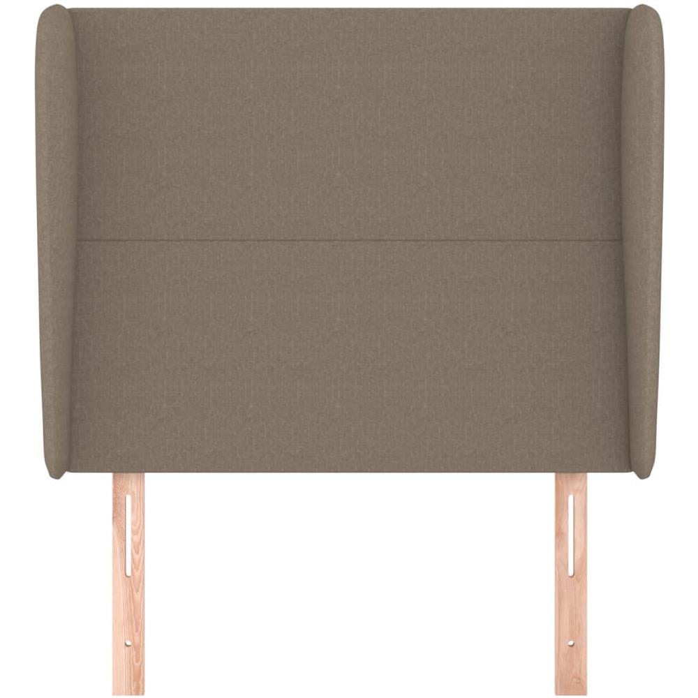 Testiera Ad Orecchio Tortora 83x23x118/128 Cm In Tessuto - Foto 3
