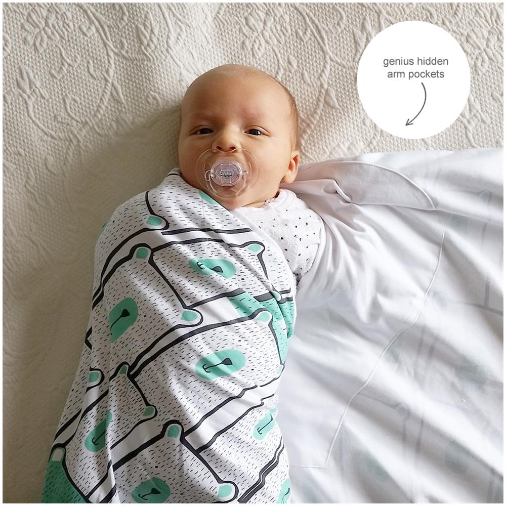 Koala Hugs Coperta Swaddle - Coperta Per Neonati 0-3 Mesi - Impacco Per Bambini - Minty Bears - Foto 2