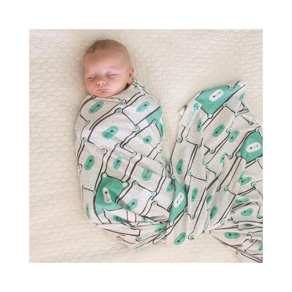 Koala Hugs Coperta Swaddle - Coperta Per Neonati 0-3 Mesi - Impacco Per Bambini - Minty Bears - Foto 1