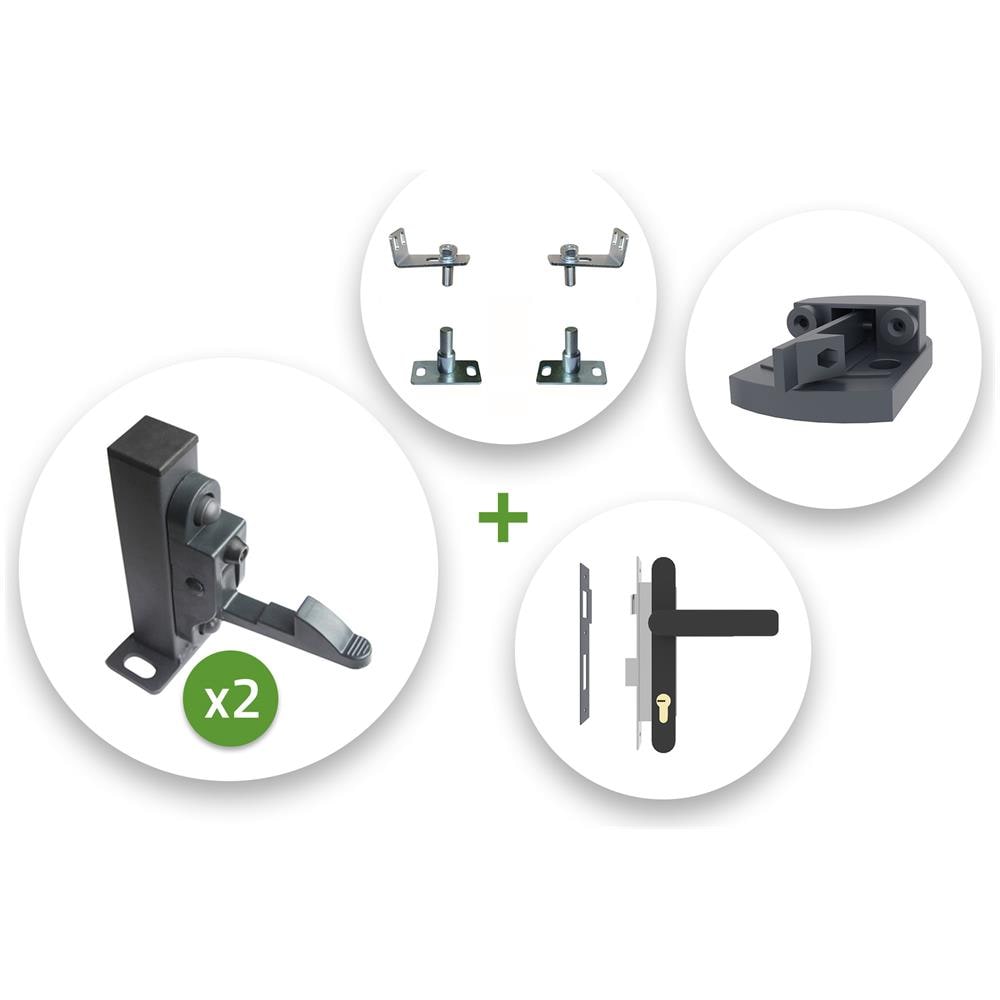 Pack Stop E Cerniera Per Cancelli A Battente - Foto 1