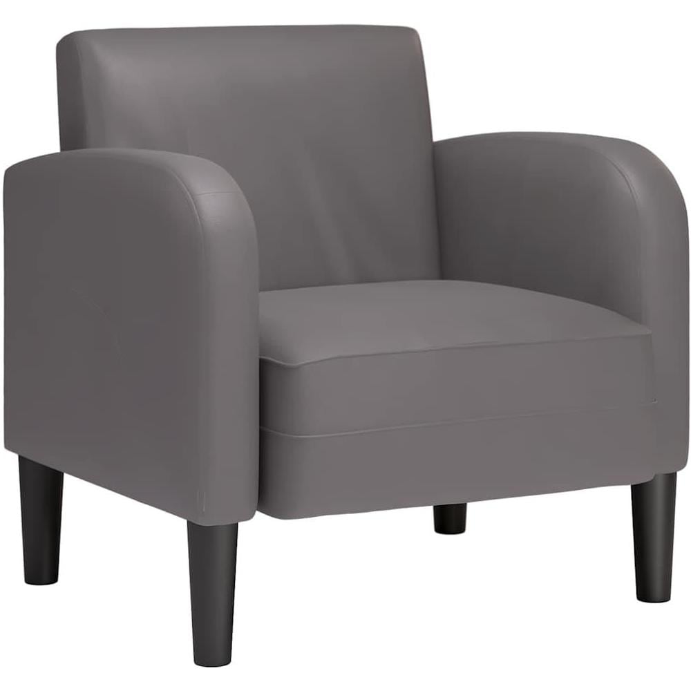 Divano Sedia con Braccioli Grigio 54 cm in Similpelle - Foto 1