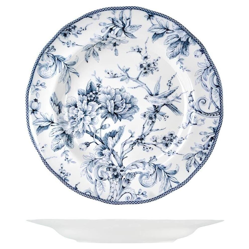 Piatto tondo Kensington in porcellana decorata cm 32,5 - Foto 1