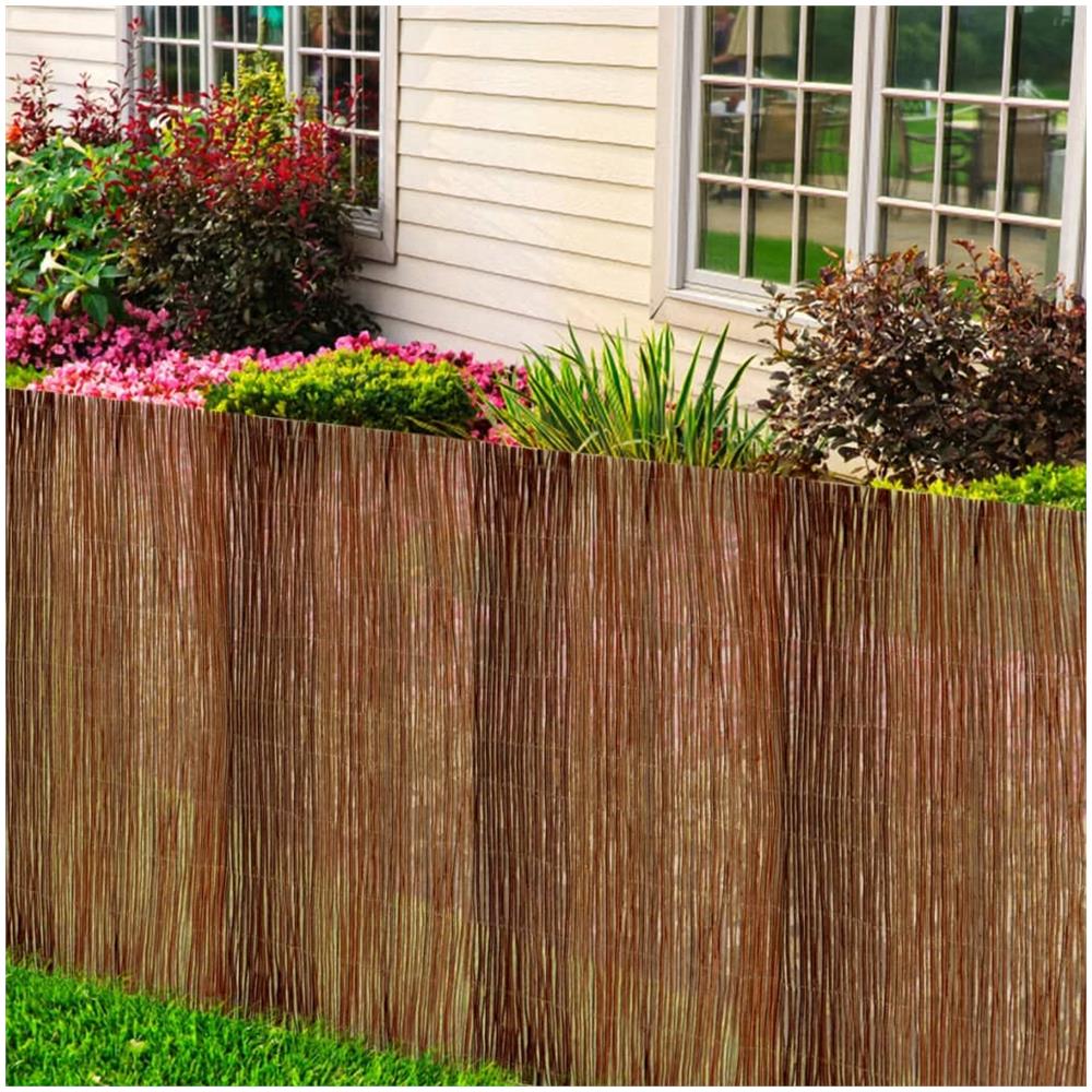 vidaXL Recinzione in Salice Naturale 100x500 cm Recinto Giardino Privacy Patio 