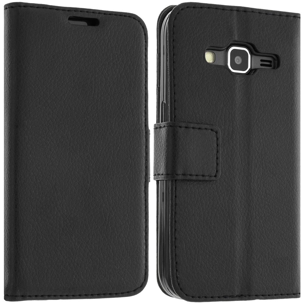 Custodia Portafoglio Stand Case Per Samsung Galaxy Core Prime E Core 2 - Nera - Foto 1