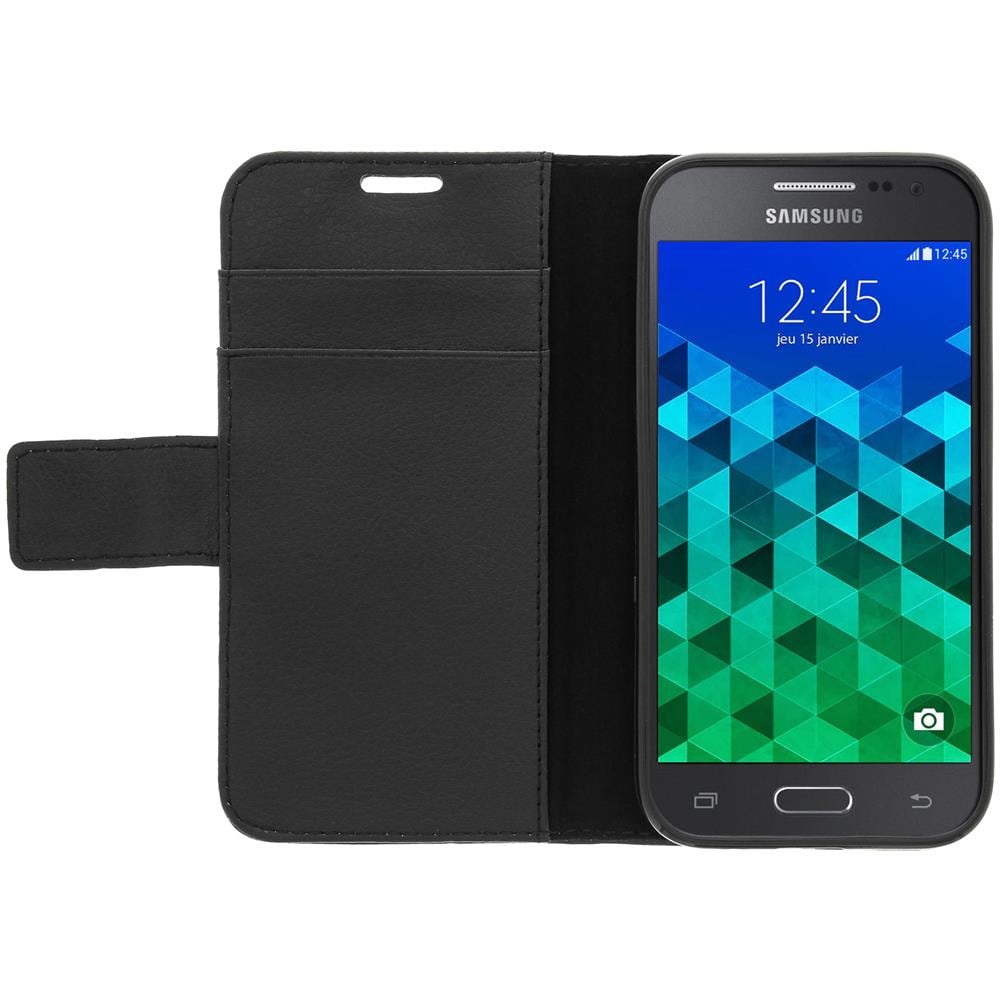 Custodia Portafoglio Stand Case Per Samsung Galaxy Core Prime E Core 2 - Nera - Foto 2