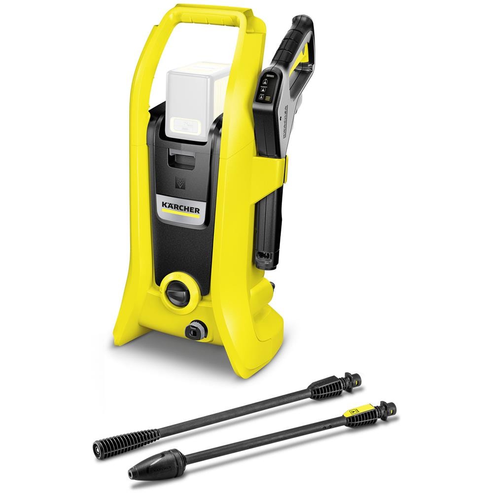 K 2 Battery idropulitrice Compatta Batteria 340 l /h Nero, Giallo - Foto 1