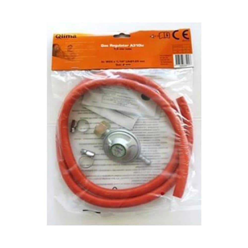 Kit Tubo Per Stufa A Gas Da 150cm Riduttore Regolatore Pressione Kitg60 - Foto 1