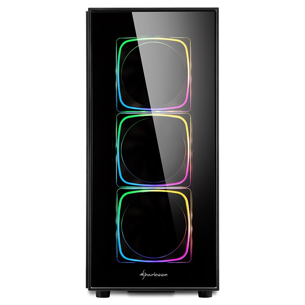 Case TG6 RGB Middle Tower ATX / Micro ATX / Mini-ITX 2 Porte USB 3.0 Colore Nero (Finestrato)  - Foto 2