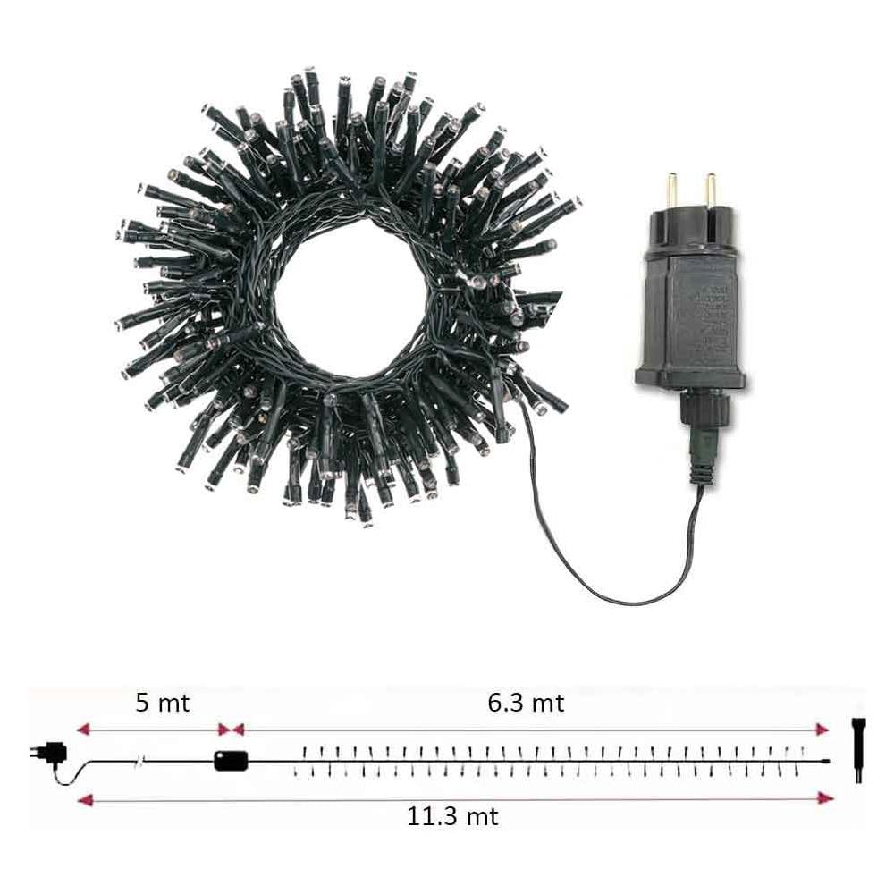 Luci Natalizie Fredde Uso Esterno E Interno 180 Led Per Albero Siepi Balconi - Foto 5