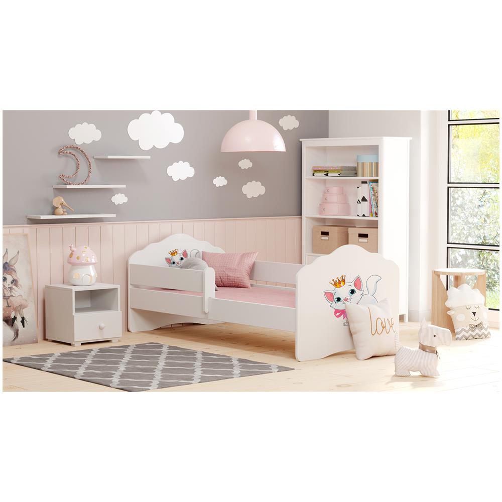 Fala 140x70 Letto Per Bambino Con Ringhiera + Materasso E Giroletto Cat - Foto 2