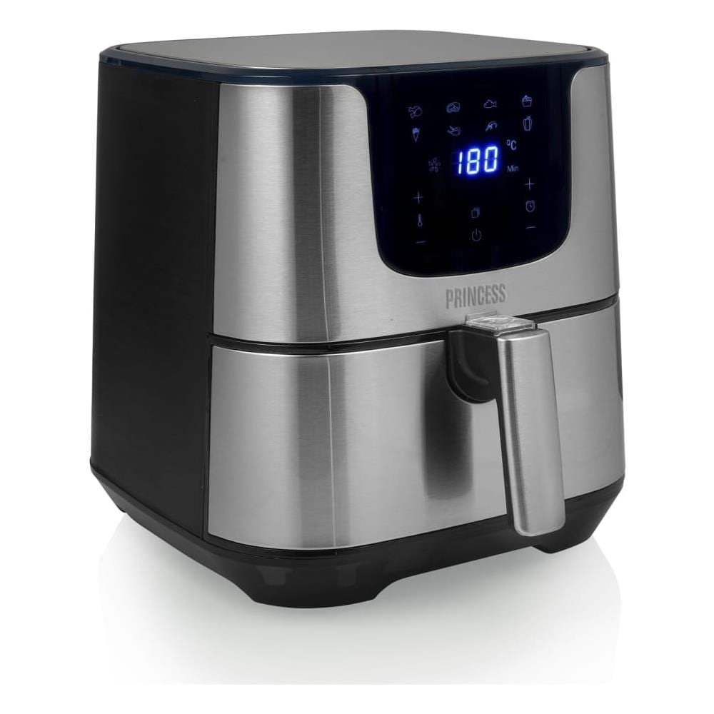 Friggitrice ad Aria Digitale Deluxe Xxl 5,5 L 1700 W Nera Argento - Foto 1